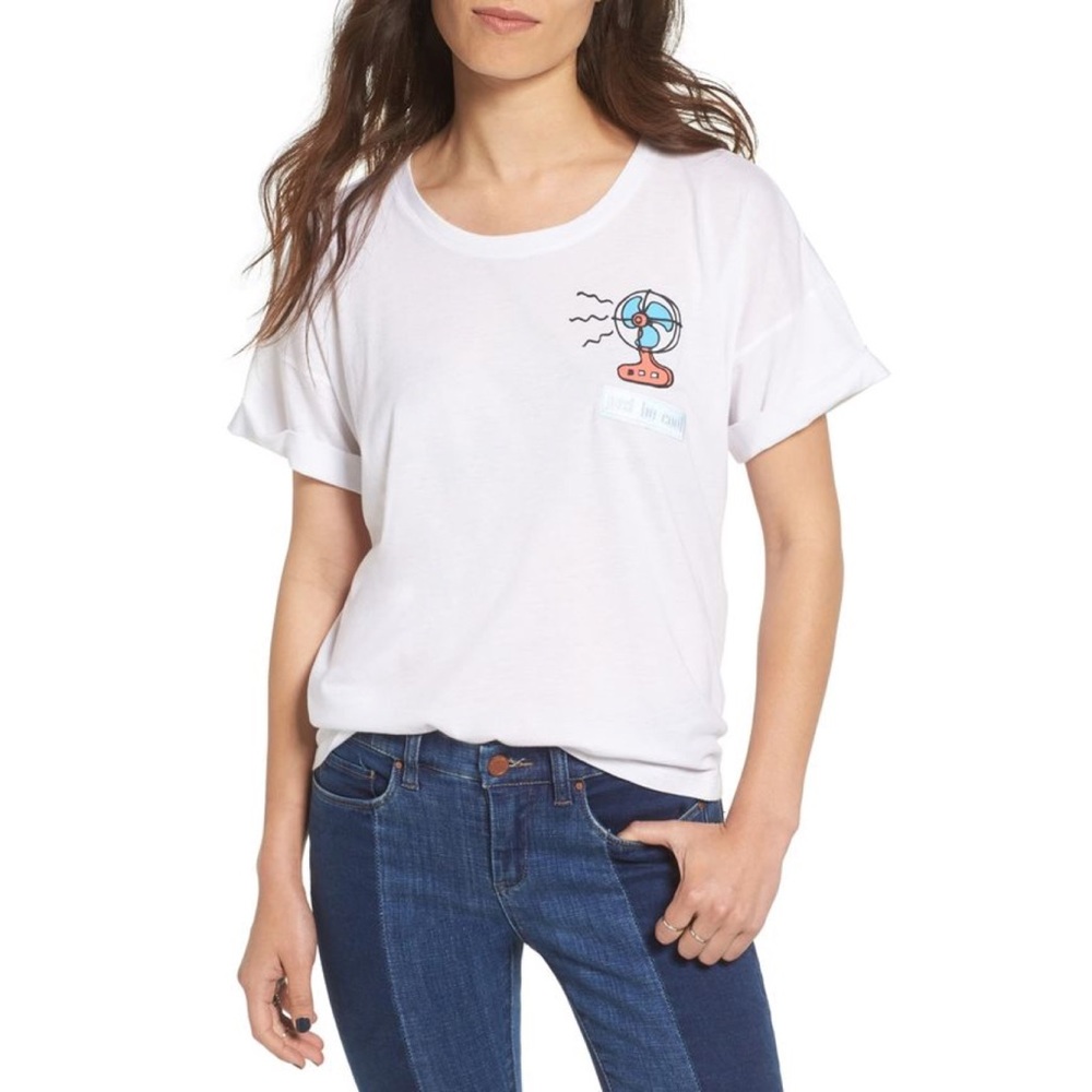 'Just Be Cool' Patch Tee